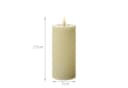 Adilina LED-Kerze LINA Rustik Optik Echtwachs Creme Bild 4