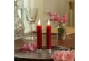 Adilina LED-Kerze LED Stabkerzen Tafelkerzen Dinner Spitzkerzen rustikal 16cm rot 2St Bild 3