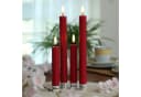 Adilina LED-Kerze LED Stabkerzen Tafelkerzen Dinner Spitzkerzen rustikal 16cm rot 2St Bild 5