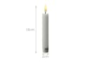 Adilina LED-Kerze LED Stabkerzen Tafelkerzen Dinner Spitzkerzen rustikal 16cm weiß 2St Bild 5