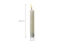 Adilina LED-Kerze LED Stabkerzen Tafelkerzen Dinner Spitzkerzen rustikal 16cm creme 2St Bild 4