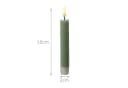 Adilina LED-Kerze LED Stabkerzen Tafelkerzen Dinner Spitzkerzen rustikal 16cm grün 2St Bild 5