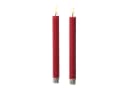 Adilina LED-Stabkerzen 24cm Rot Echtwachs Optik Timer Bild 1