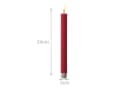 Adilina LED-Stabkerzen 24cm Rot Echtwachs Optik Timer Bild 4