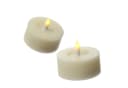 Adilina LED-Kerze LED Maxi Teelichter Lina Rustik Optik Echtwachs Creme 2er Set Bild 4