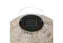 MARELIDA LED Lampion Solar Gartenlampions Blumenmuster Beige 25cm Bild 3