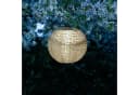 MARELIDA LED Solar Lampions 2 Stück Beige Blumenmuster Garten Bild 4