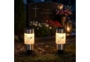 MARELIDA LED Solar Grablichter Taube 2er Set Weiß Bild 4