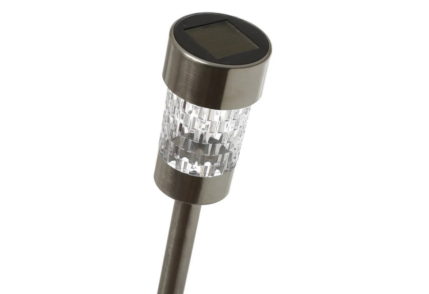 MARELIDA LED Solarleuchte mit Erdspieß Warmweiß Edelstahl - Bild 4