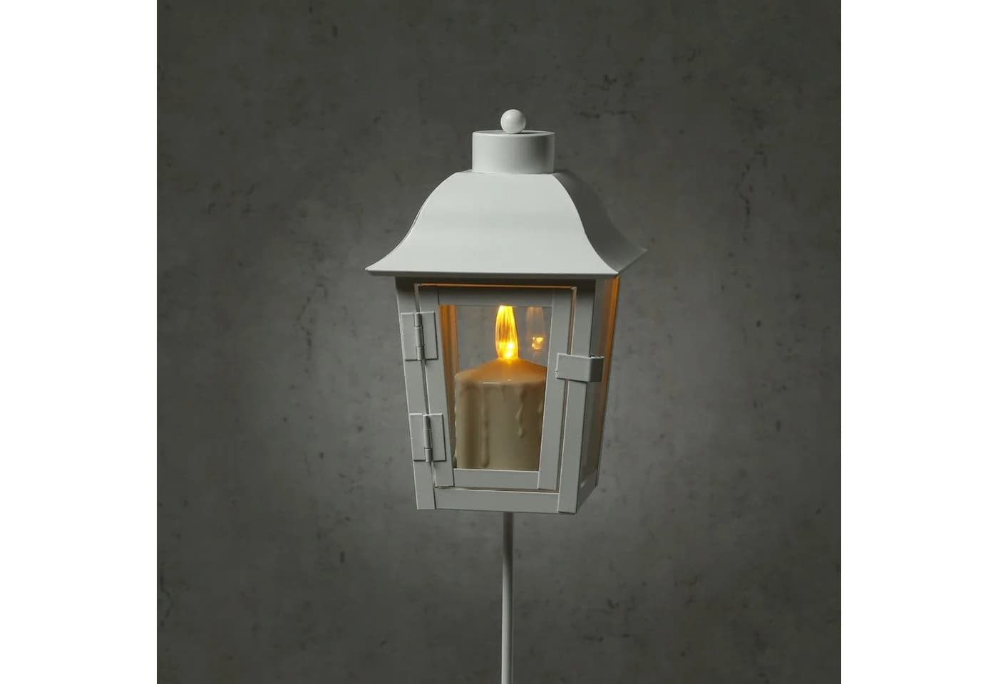 MARELIDA LED Laterne Grablaterne mit LED Kerze Grablicht Wechselbare Spitzen - Bild 4
