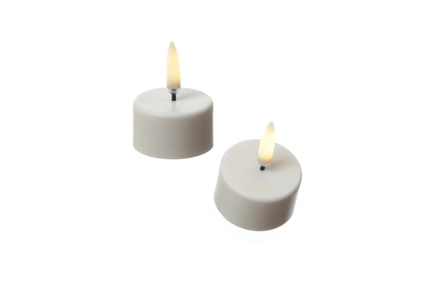 UYUNI Lighting LED-Kerze LED Mini Teelichter 2 Stück aufladbar 4cm Timer Außen Feier Tischdeko