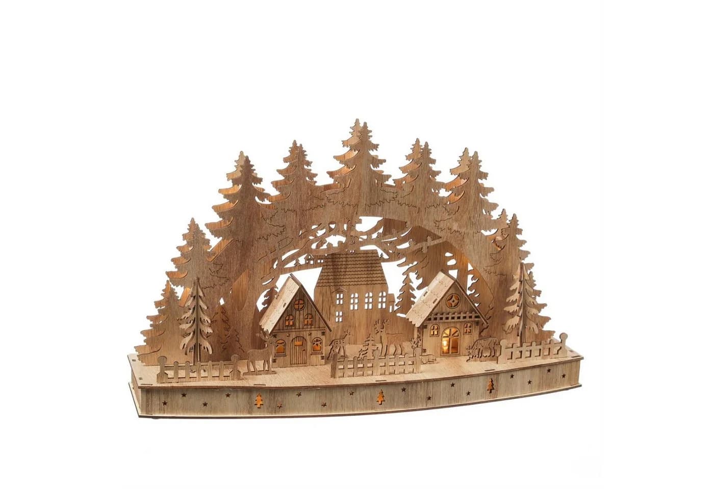 MARELIDA LED Schwibbogen Weihnachtsdorf Winterdorf - Bild 2