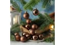 MARELIDA Weihnachtsbaumkugeln 16er Set Braun Kunststoff Bild 1