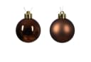 MARELIDA Weihnachtsbaumkugeln 16er Set Braun Kunststoff Bild 3
