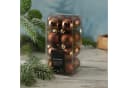 MARELIDA Weihnachtsbaumkugeln 16er Set Braun Kunststoff Bild 4