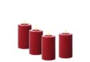 Adilina LED-Kerzenset LINA Rot Rustik 4er Set Timer Bild 1