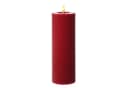 Adilina LED-Kerze Kerzenset LINA Rustik Optik für Adventskranz 3 Größen Timer rot 3St Bild 5