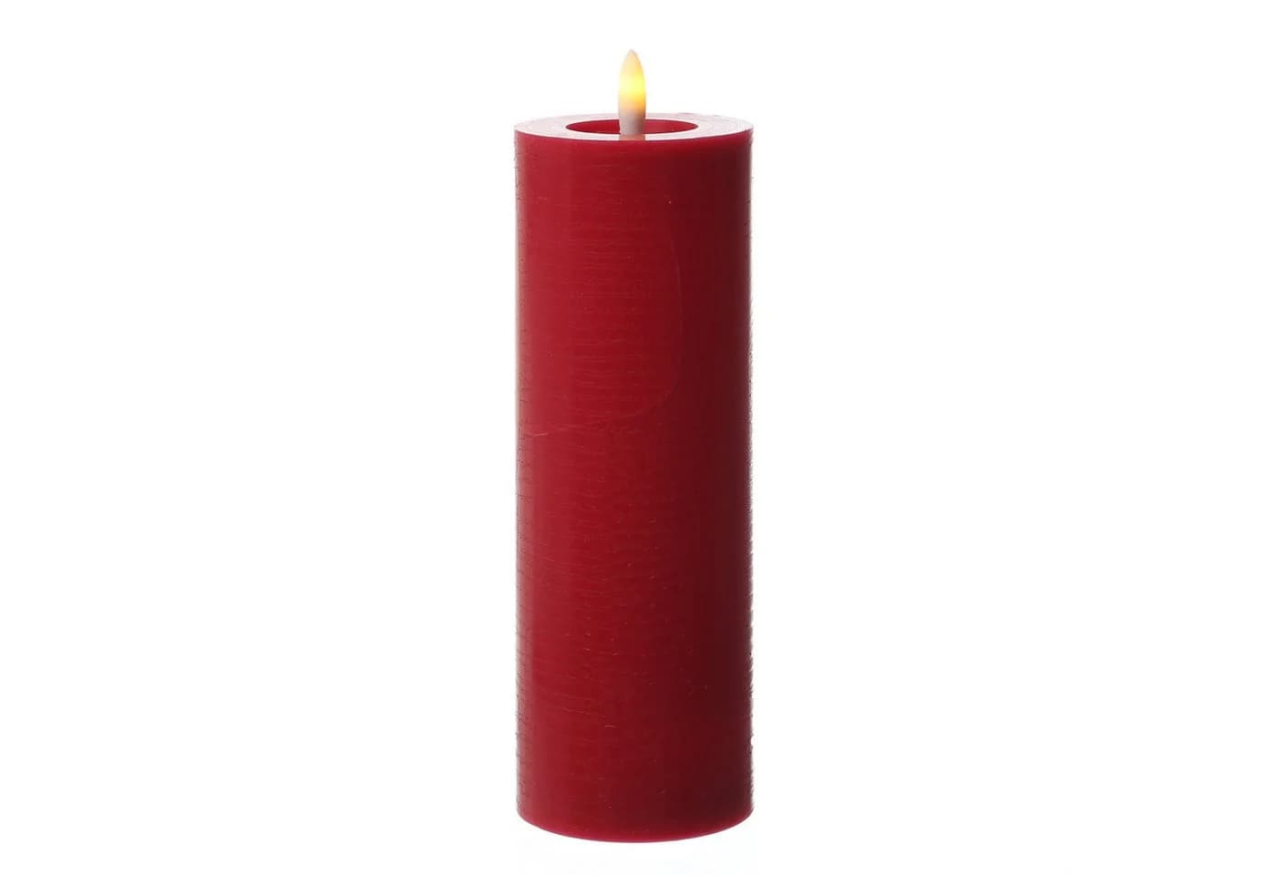 Adilina LED-Kerze Kerzenset LINA Rustik Optik für Adventskranz 3 Größen Timer rot 3St - Bild 5