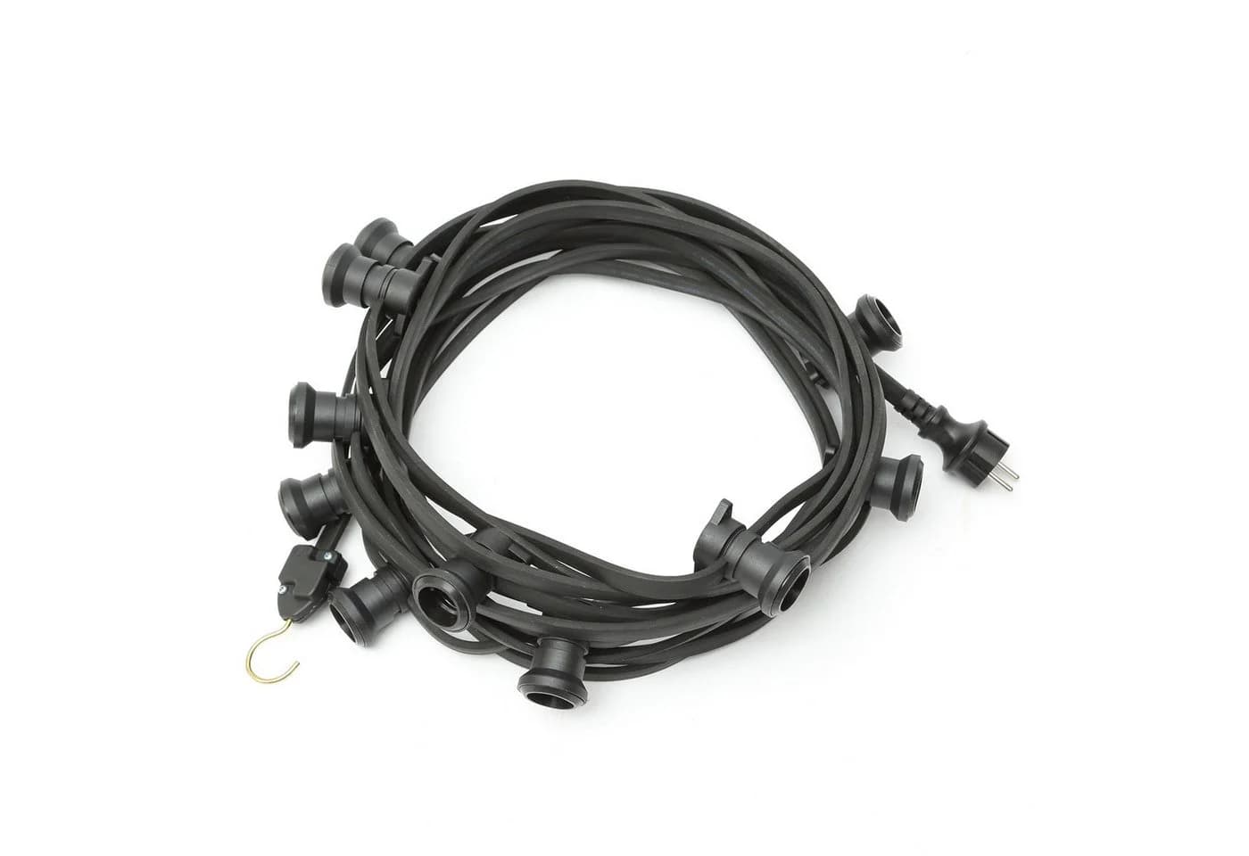 SPICELITE ILLU Party Lichterkette 10m Schwarz 10x E27 Fassung - Bild 2