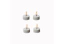 Adilina LED-Kerze LED Teelichter mit Batterien Timer flackernd D: 3,8cm weiß 4er Set Bild 1