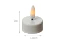 Adilina LED-Kerze LED Teelichter mit Batterien Timer flackernd D: 3,8cm weiß 4er Set Bild 3