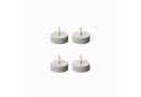 Adilina LED-Kerze LED Maxi Teelichter Kunststoff 3D Flamme Timer 5,8 cm weiß 4er Set Bild 1