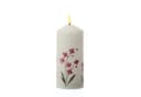 MARELIDA LED-Kerze mit Orchideen Motiv Echtwachs Timer Bild 1