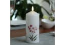 MARELIDA LED-Kerze mit Orchideen Motiv Echtwachs Timer Bild 3