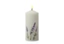 MARELIDA LED-Kerze Echtwachs mit Lavendelmotiv Timer Bild 5