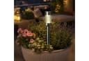 MARELIDA Solar Wegleuchten 4er Set Edelstahl Glas Warmweiß Bild 3