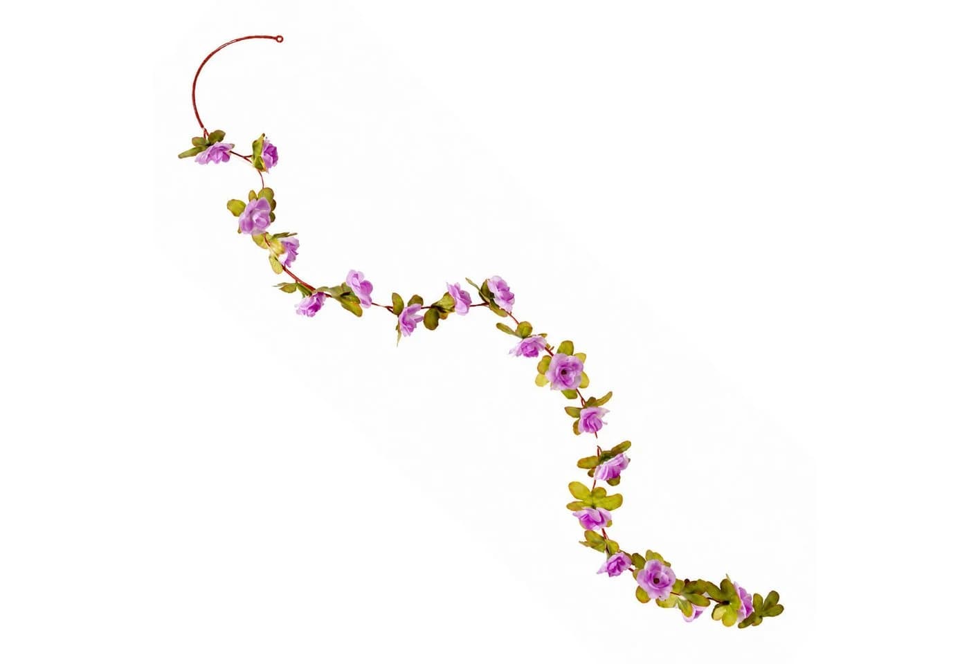 MARELIDA LED-Lichterkette mit lilafarbenen Rosen und Timer - Bild 4