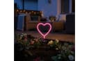 MARELIDA LED Solar Gartenstecker Herz Pink Neon Bild 1