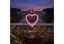 MARELIDA LED Solar Gartenstecker Herz Pink Neon Bild 3