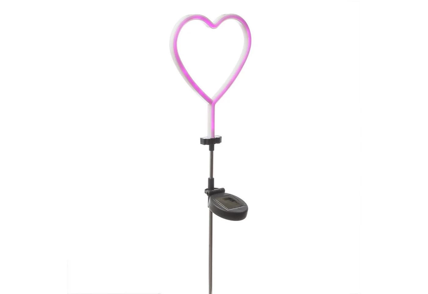 MARELIDA LED Solar Gartenstecker Herz Pink Neon - Bild 4