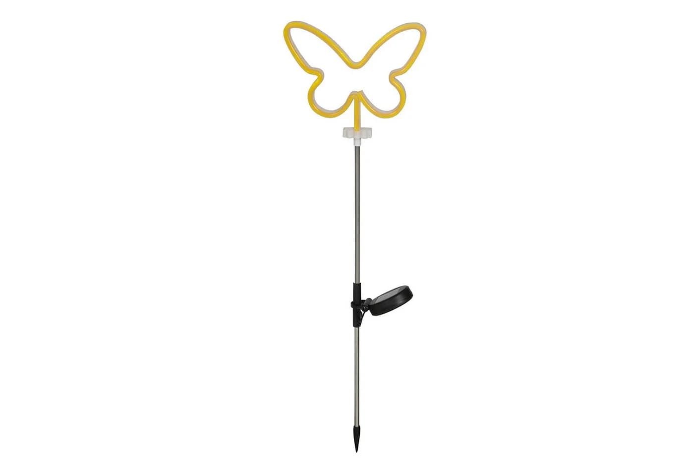 MARELIDA LED Solar Gartenstecker Schmetterling Gelb