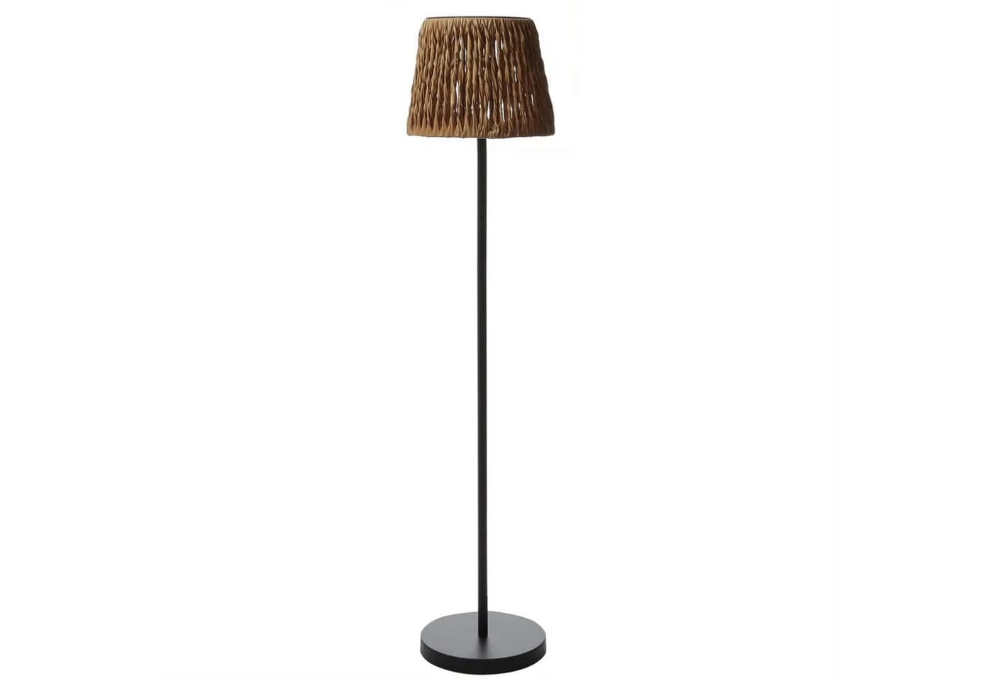 MARELIDA LED Solar-Stehlampe Braun Schwarz Rattan-Optik - Bild 2