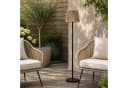 MARELIDA LED Solar-Stehlampe Braun Schwarz Rattan-Optik Bild 3