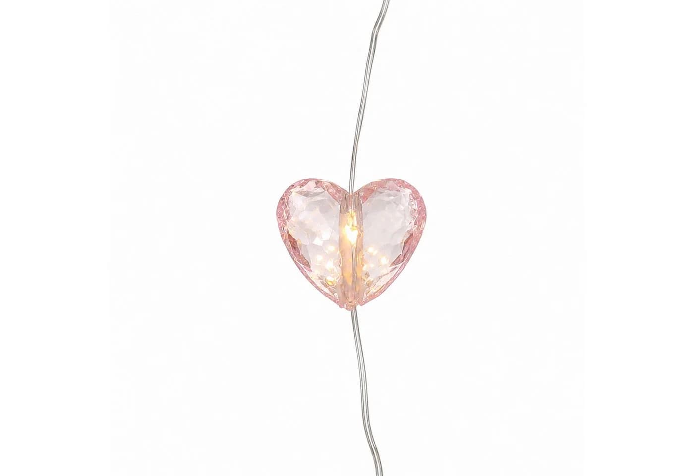 MARELIDA LED-Lichterkette Herzen 10 rosa Herzen 1,65m 12-flammig - Bild 3