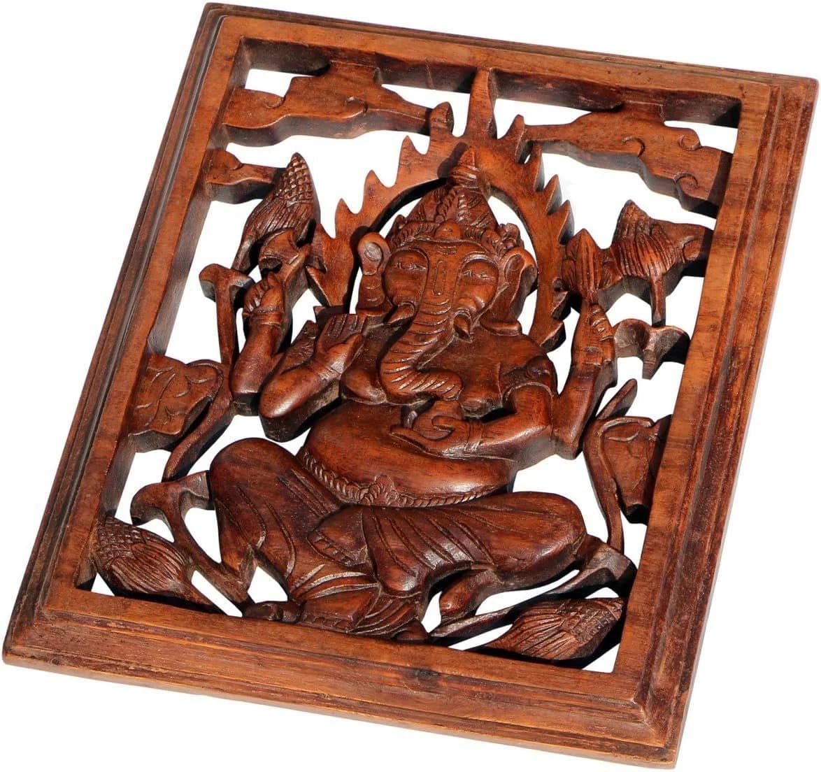 Wogeka Wand-Relief 30 cm Asien Feng Shui Buddha Ganesha