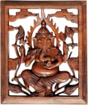 Wogeka Wand-Relief 30 cm Asien Feng Shui Buddha Ganesha Bild 2