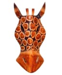 Wogeka Wanddekoobjekt Wand-Maske Giraffe 20 cm Afrika Wanddeko Bild 2