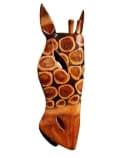 Wogeka Wanddekoobjekt Wand-Maske Giraffe 20 cm Afrika Wanddeko Bild 3