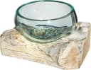 Wogeka Dekoschale Glas auf weißem Wurzelholz Gamal Bild 4