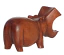 Wogeka Nilpferd Statue aus Holz Safari Dekoration Bild 4