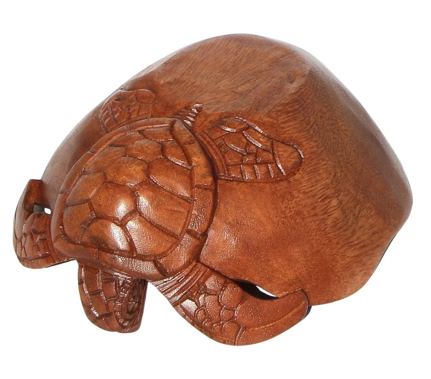 Wogeka Dekoschale Schildkröte aus massivem Suar-Holz - Bild 4