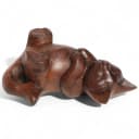 Wogeka Tierfigur kleine Katze Holz Figur Dekoration Bild 1