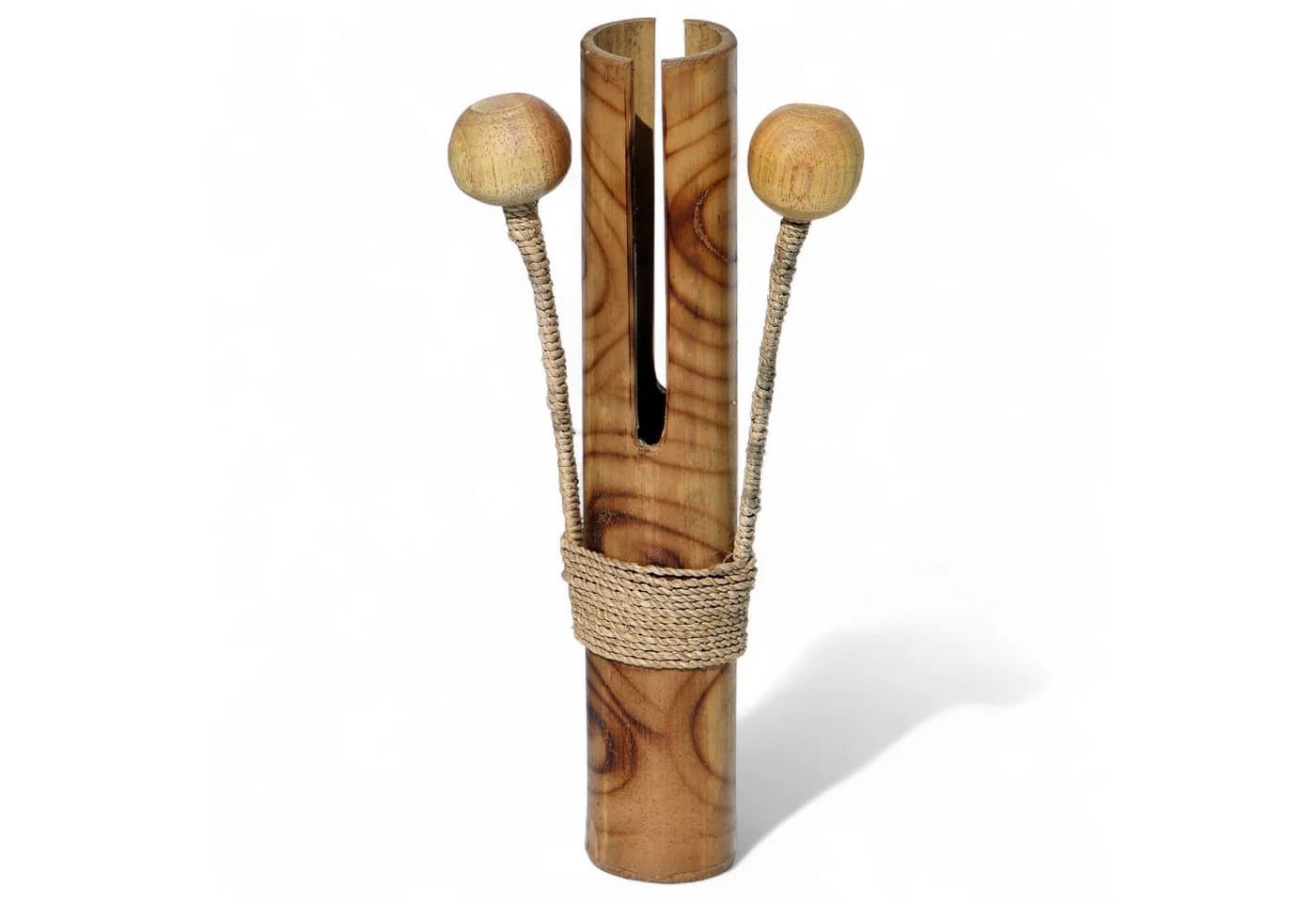 Wogeka Bambus Spielzeug-Musikinstrument Tok-Tok Klapper Rassel