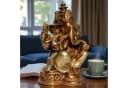 Wogeka Dekofigur Ganesha Elefantengott Resin Deko Bali Feng Shui Bild 1