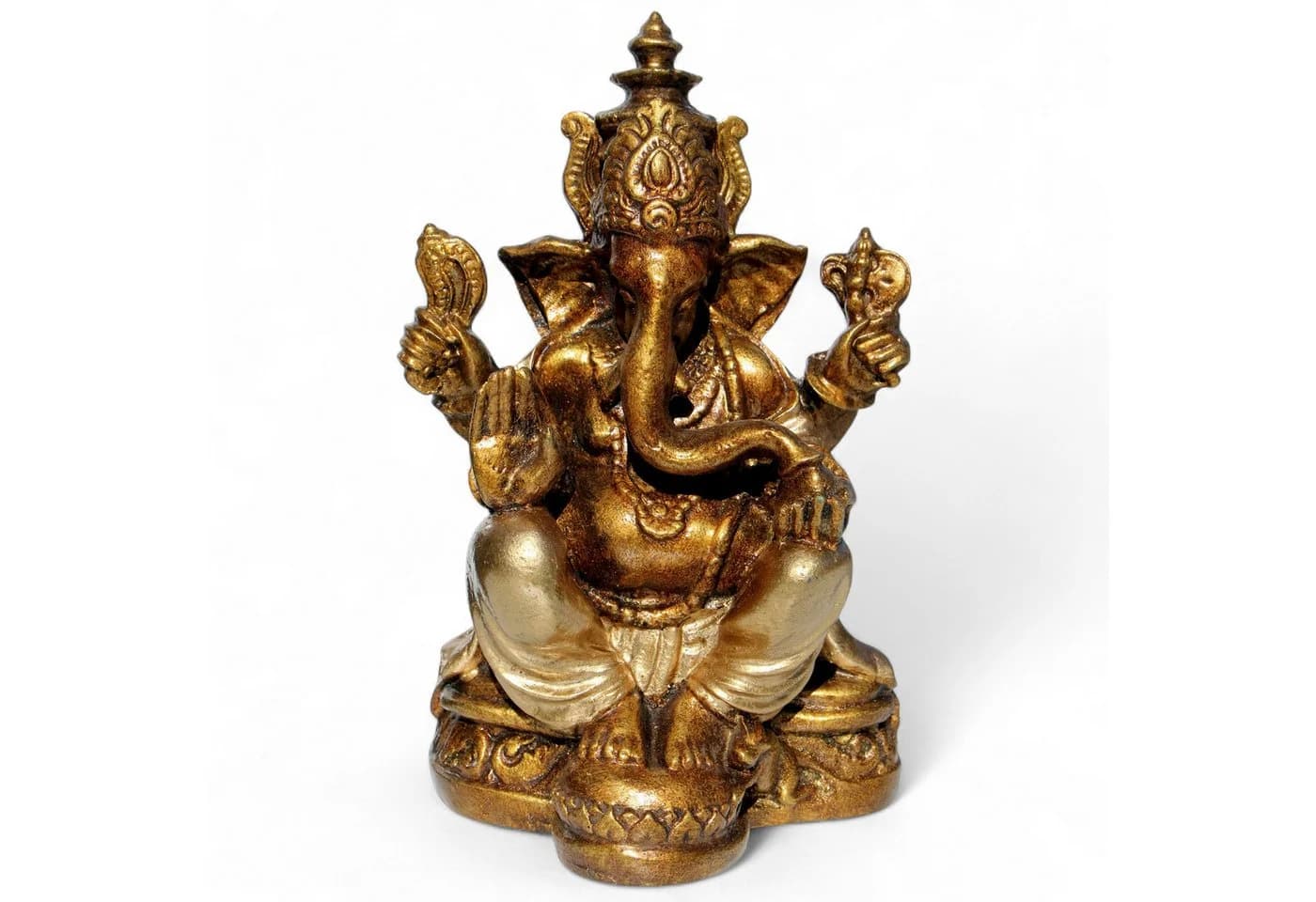 Wogeka Dekofigur Ganesha Elefantengott Resin Deko Bali Feng Shui - Bild 2