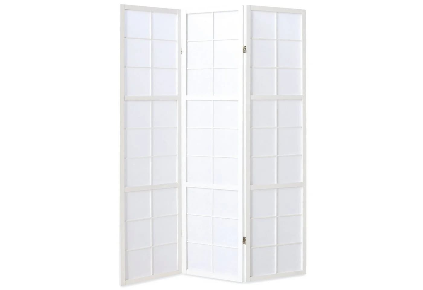 Homestyle4u Paravent Raumteiler Holz Trennwand Weiß Indoor Hochzeit Sichtschutz 3-teilig